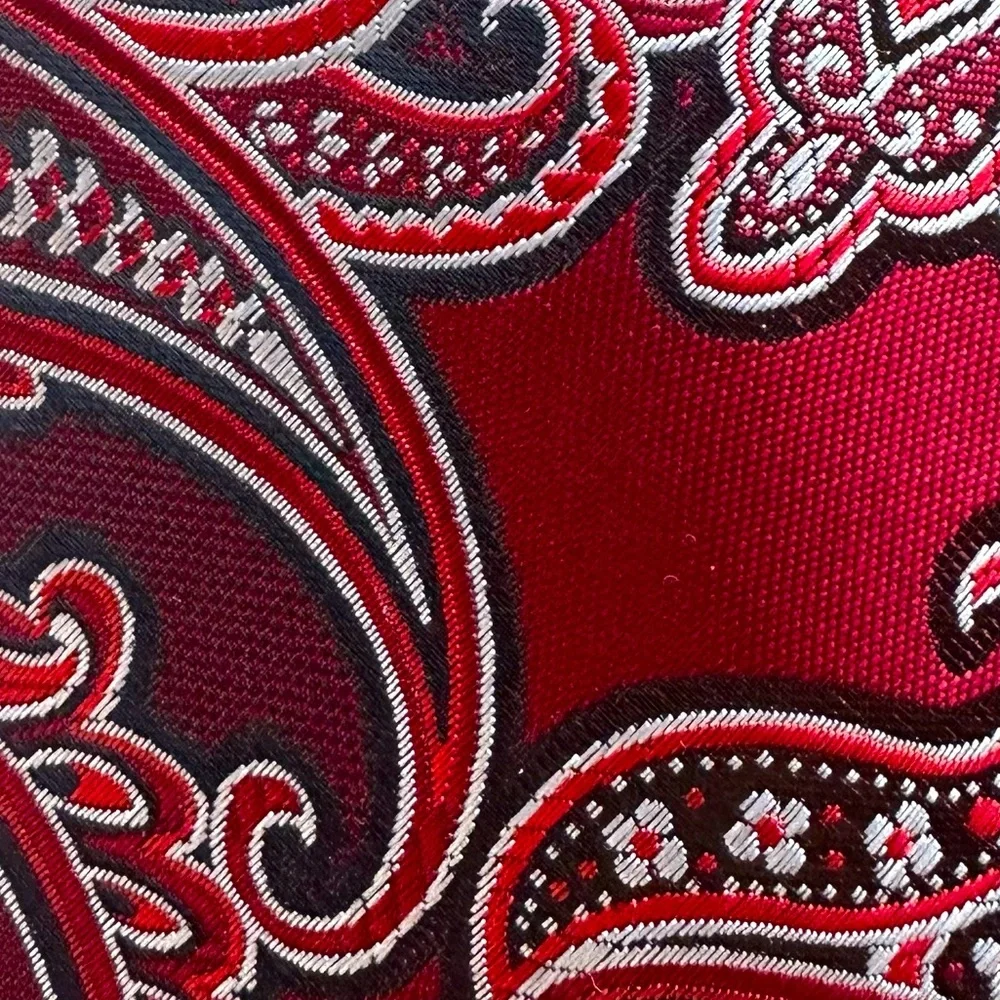 Synergy XL Red Paisley Tie - Stain Resistant